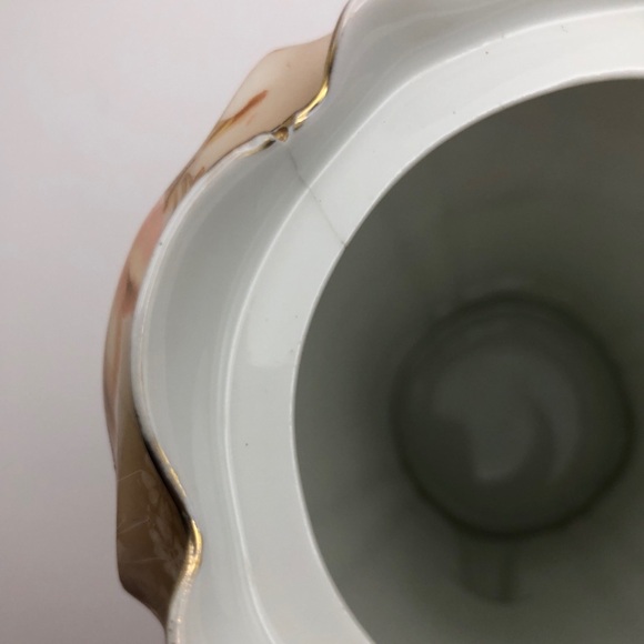 Antique Bavarian Porcelain Chocolate Pot RS Bavaria Gold Trim - Picture 13 of 15